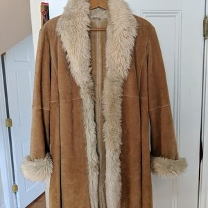 Vintage Wilson's Leather Suede and Fur Coat